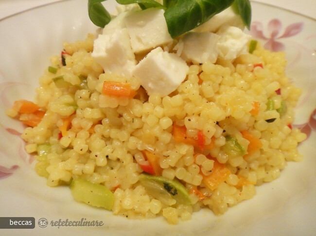 Imagine Reteta culinara Cuscus cu Feta, Legume si Vinegreta cu Sirop de Artar | 2review.ro