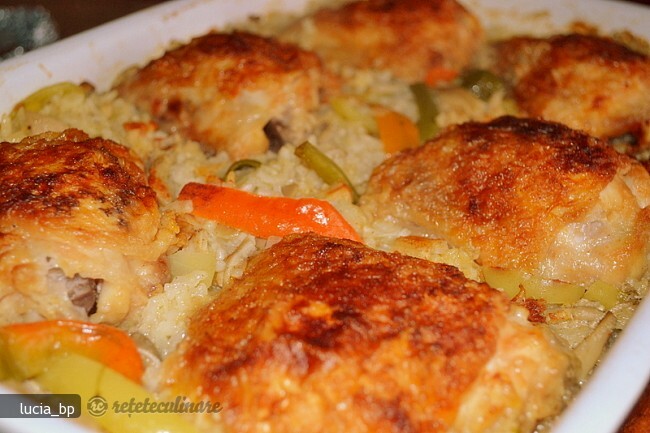 Imagine Reteta culinara Pui cu Orez, la Cuptor | 2review.ro