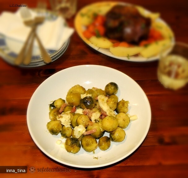 Imagine Reteta culinara Varza de Bruxelles in Tigaie | 2review.ro