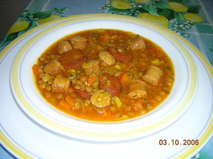 Imagine Reteta culinara Linte cu carnati | 2review.ro