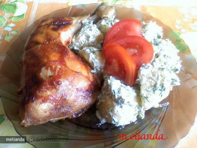 Imagine Reteta culinara Cartofi Noi La Abur Cu Smantana Si Marar | 2review.ro