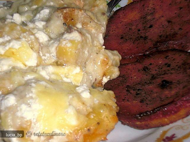 Imagine Reteta culinara Cotlet de Porc la Cuptor cu Cartofi Gratinati | 2review.ro