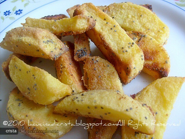 Imagine Reteta culinara Cartofi Copti cu Faina de Naut si Seminte de Mac | 2review.ro