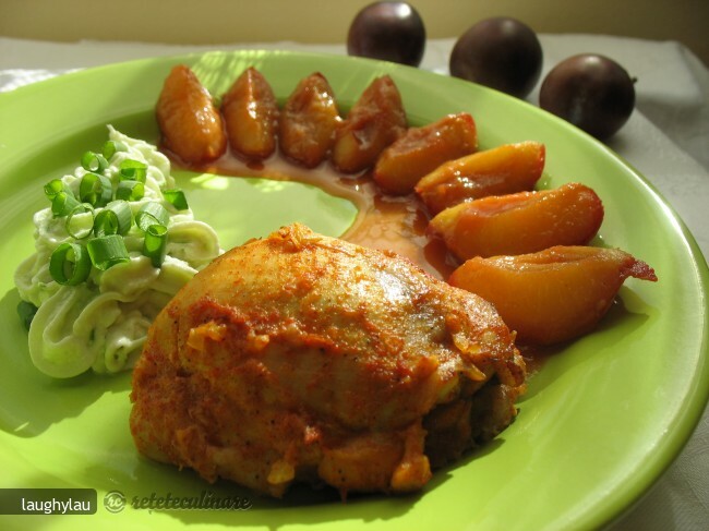 Imagine Reteta culinara Pui cu Sos de Prune si Crema de Branza | 2review.ro