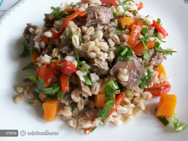 Imagine Reteta culinara Salata de Farro (triticum Dicoccum) cu Carne de Vita | 2review.ro