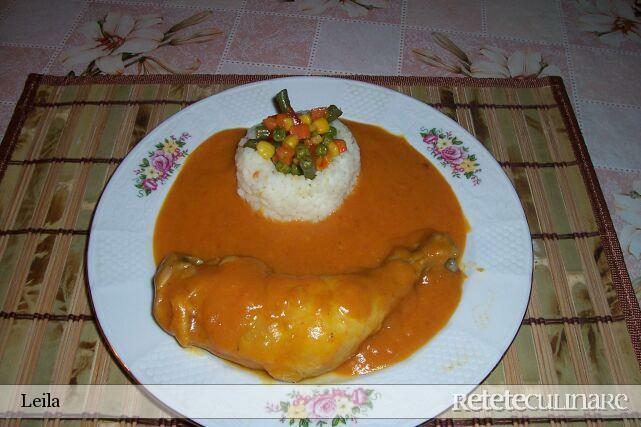 Imagine Reteta culinara Pulpe de pui cu sos Ragu | 2review.ro