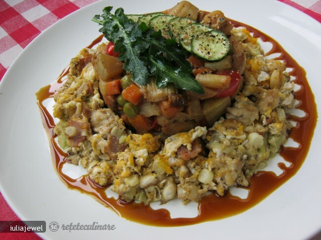 Imagine Reteta culinara Oua Jumari cu Creier si Ratatouille | 2review.ro