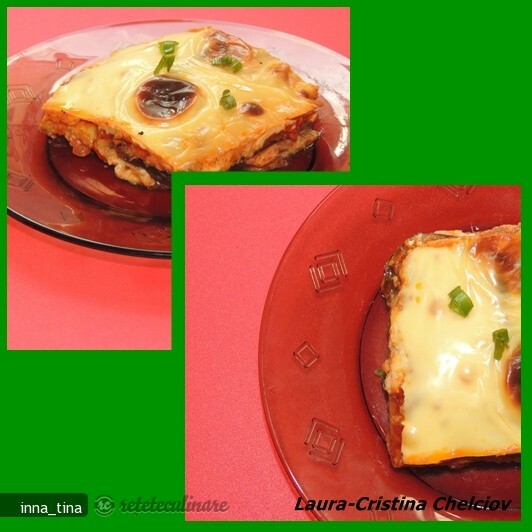 Imagine Reteta culinara Mille-feuille de vinete cu carne | 2review.ro