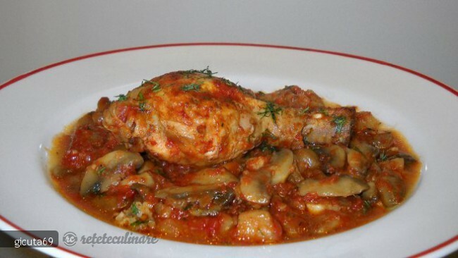 Imagine Reteta culinara Tocanita de pui cu ciuperci | 2review.ro