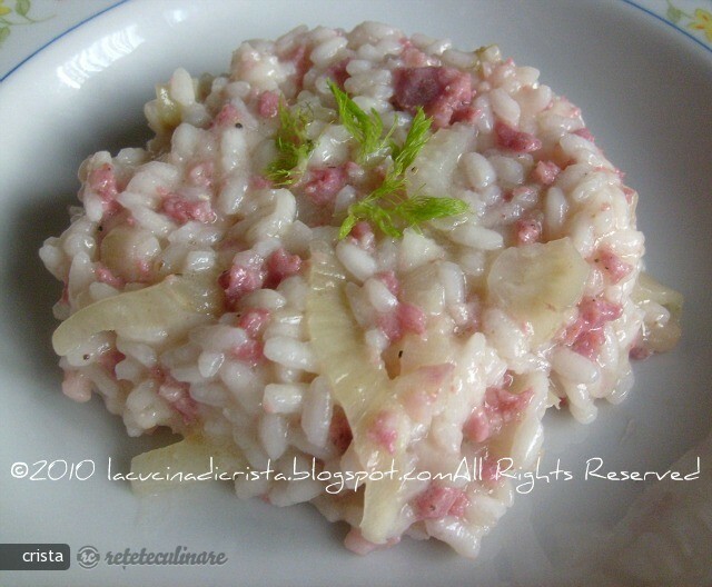 Imagine Reteta culinara Risotto cu Fenicul si Cirnat Proaspat | 2review.ro