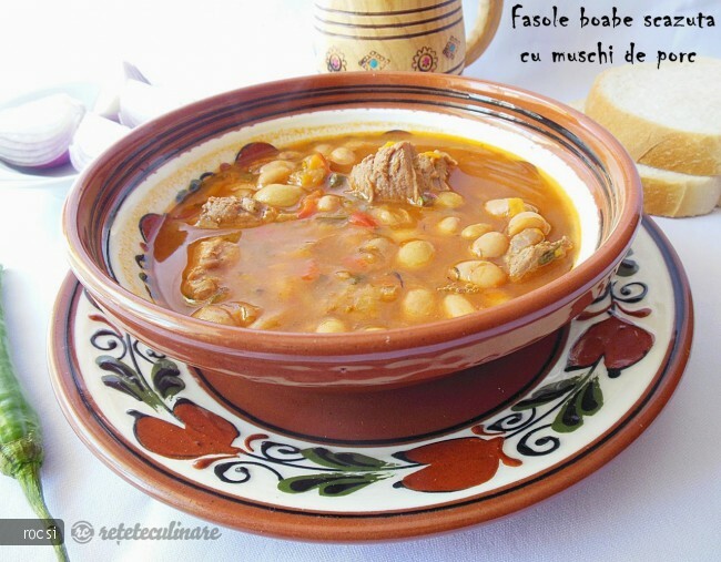 Imagine Reteta culinara Fasole boabe scazuta cu muschi de porc | 2review.ro