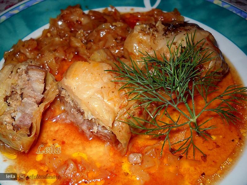 Imagine Reteta culinara Pachetele in Foi de Varza Dulce | 2review.ro