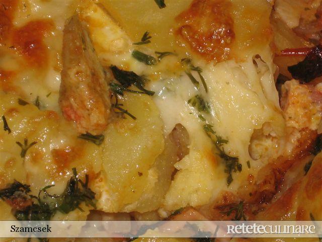 Imagine Reteta culinara Cartofi cu sos la cuptor | 2review.ro