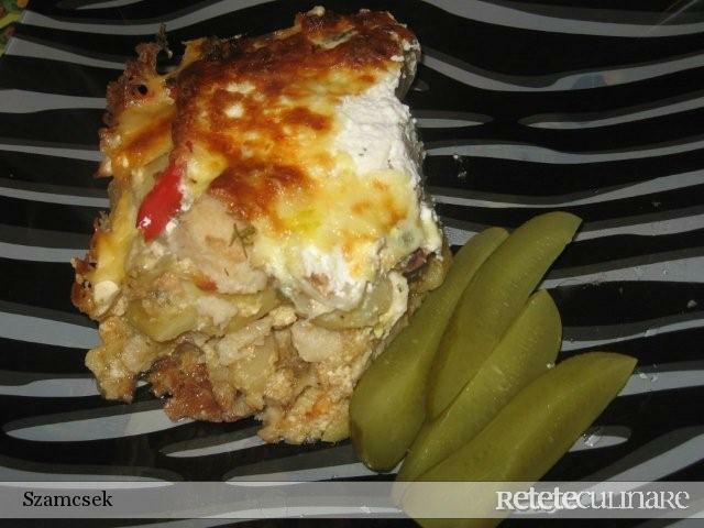 Imagine Reteta culinara Conopida gratinata cu cartofi si carnat | 2review.ro