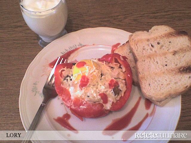 Imagine Reteta culinara Ou in cupa de ardei | 2review.ro