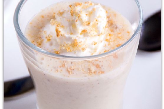 Imagine Reteta culinara Placinta Cu Crema De Banane Smoothie | 2review.ro