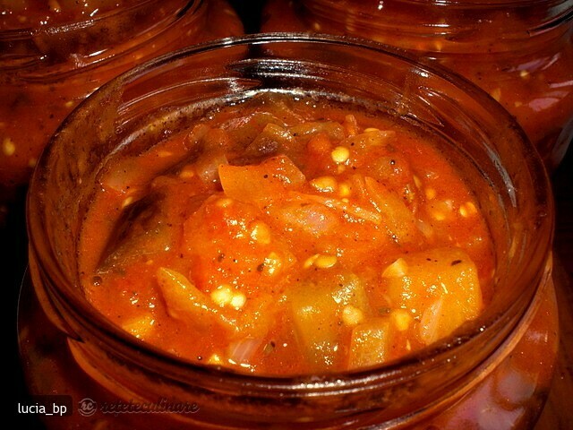 Imagine Reteta culinara Sos de Vinete si Rosii Pentru Paste- Conserva | 2review.ro