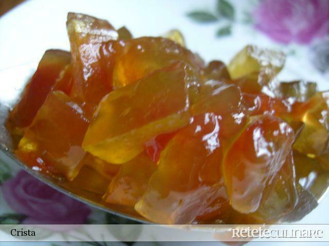 Imagine Reteta culinara Dulceata de coji de pepene rosu | 2review.ro