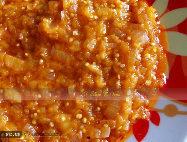 Imagine Reteta culinara Zacusca de vinete si ardei | 2review.ro