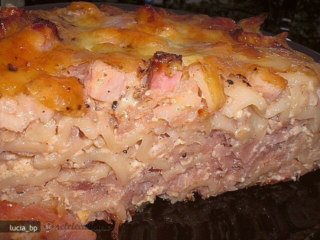 Imagine Reteta culinara Gratin din Farfalle cu Sunca si Varza | 2review.ro