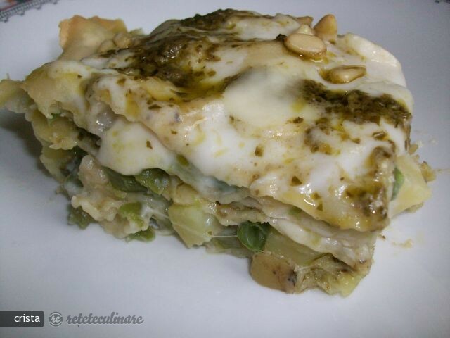 Imagine Reteta culinara Lasagna Alla Ligure (Lasagna Ca in Liguria) | 2review.ro
