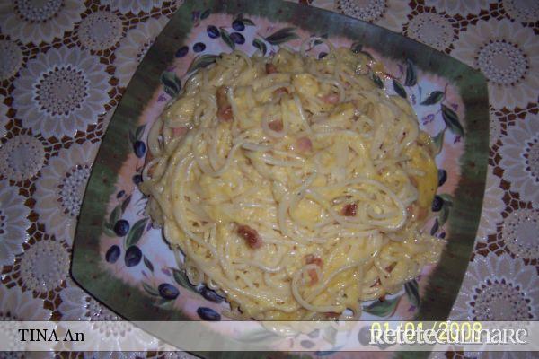 Imagine Reteta culinara Spaghete cu cascaval si kaizer | 2review.ro