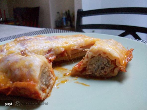 Imagine Reteta culinara Pasta cu carne ( stuff manicoti) | 2review.ro