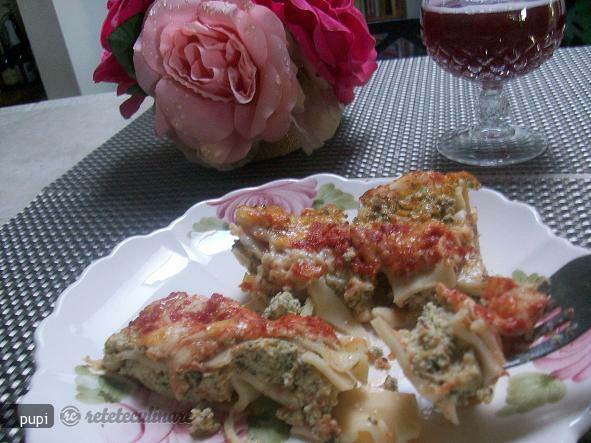 Imagine Reteta culinara Lasagna cu Branza si Spanac (Spinach And Cheese Lasagna) | 2review.ro