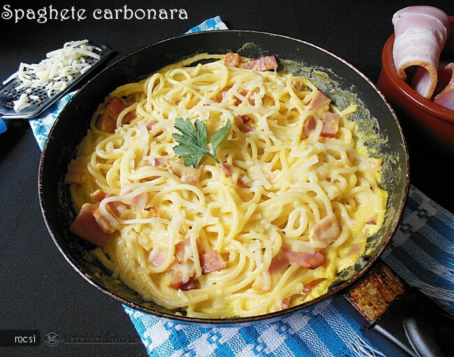 Imagine Reteta culinara Spaghete carbonara reţetă | 2review.ro