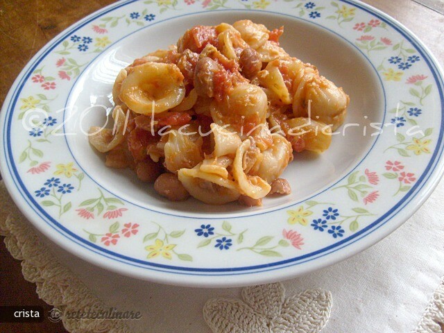 Imagine Reteta culinara Orecchiete (Paste) cu Fasole Boabe si Peste din Conserva | 2review.ro