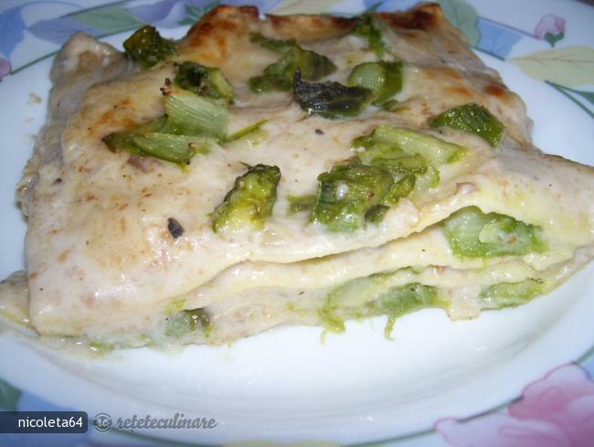 Imagine Reteta culinara Lasagne cu Sparanghel si Ciuperci | 2review.ro