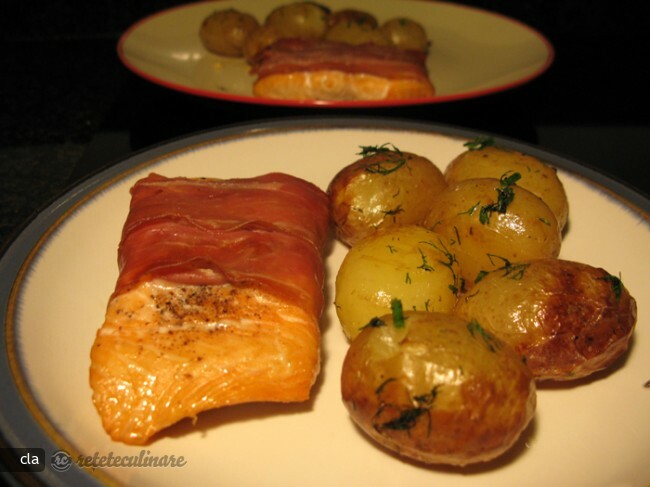 Imagine Reteta culinara Somon Invelit in Prosciutto | 2review.ro