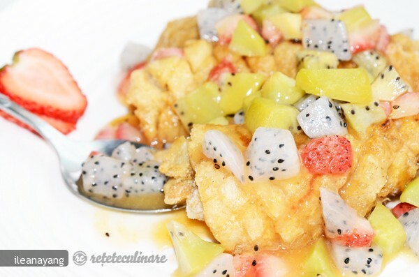 Imagine Reteta culinara Rulouri de Biban cu Fructe Asortate (Guobinfen Luyujuan) | 2review.ro