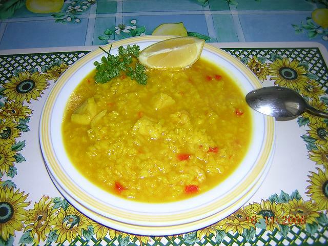 Imagine Reteta culinara Orez Zemos Cu Rape (arroz Caldoso Con Rape) | 2review.ro