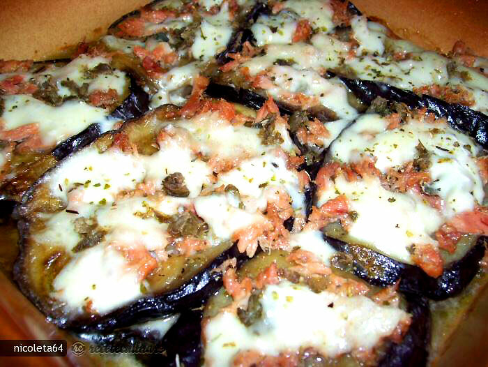 Imagine Reteta culinara Vinete cu Ton si Mozzarella | 2review.ro