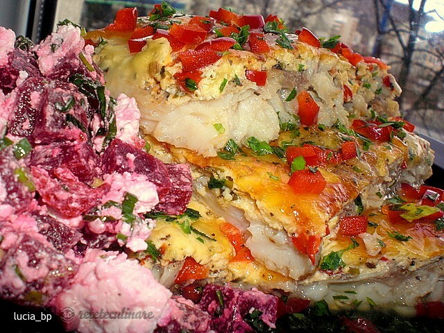 Imagine Reteta culinara Peste cu Salata de Sfecla | 2review.ro