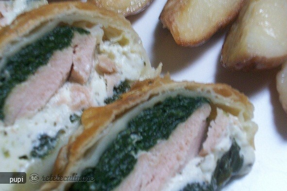 Imagine Reteta culinara Somon in Crusta de Aluat de Foietaj | 2review.ro