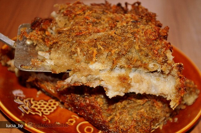 Imagine Reteta culinara Peste cu Invelis de Cartofi Rasi la Cuptor | 2review.ro