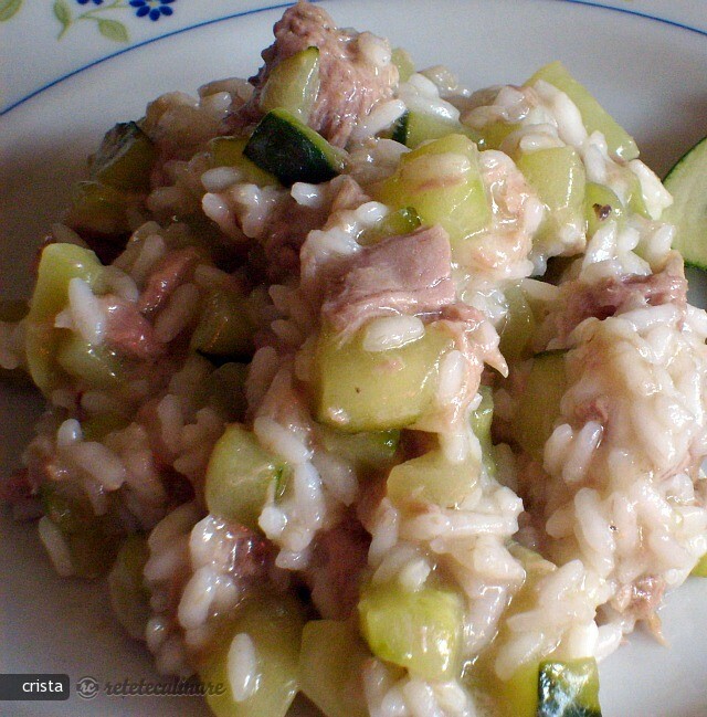 Imagine Reteta culinara Risotto (Orez) cu Castraveti si Ton (din Conserva) | 2review.ro