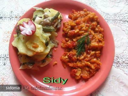 Imagine Reteta culinara Cartofi cu Ciuperci la Cuptor | 2review.ro