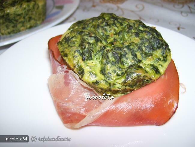 Imagine Reteta culinara Mini budinci cu spanac si naut | 2review.ro