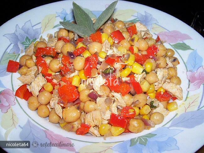 Imagine Reteta culinara Salata Calduta cu Naut | 2review.ro