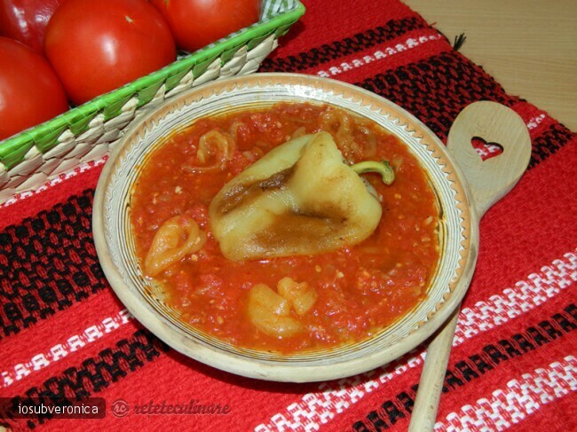 Imagine Reteta culinara Mancare de Rosii cu Ardei Copti | 2review.ro