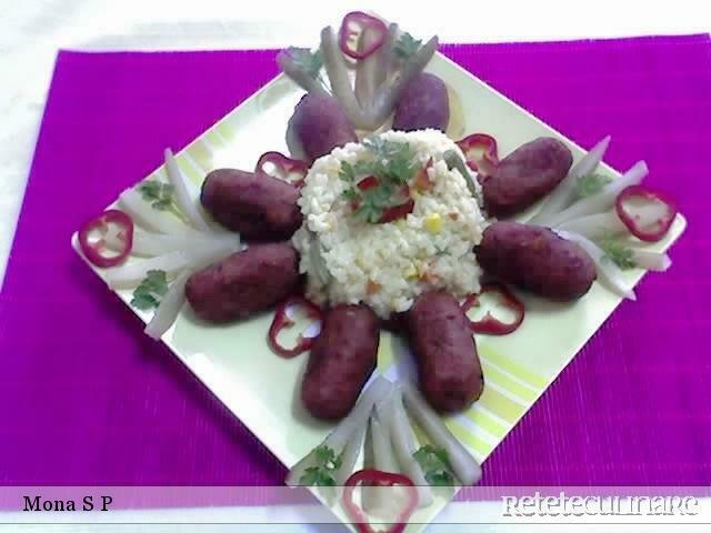 Imagine Reteta culinara Crochete de cartofi cu legume (de post) | 2review.ro