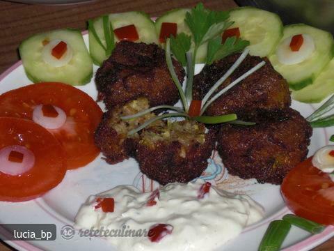 Imagine Reteta culinara Chiftelute-papanasi Din Legume, cu Sos Special Din Iaurt | 2review.ro