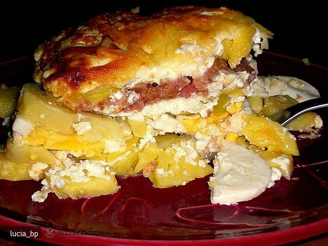 Imagine Reteta culinara Cartofi cu Oua, Branza si Smantana, la Cuptor | 2review.ro