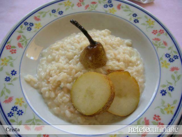 Imagine Reteta culinara Orez cu Gorgonzola si Pere | 2review.ro