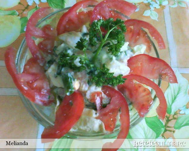 Imagine Reteta culinara Salata Rapida Cu Somon Afumat | 2review.ro