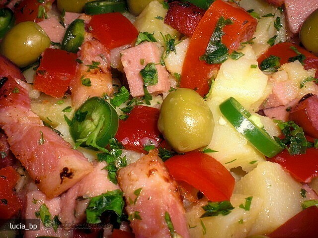 Imagine Reteta culinara Salata de Cartofi cu Sunca si Bacon | 2review.ro