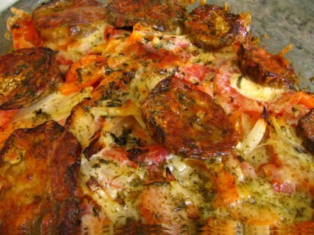 Imagine Reteta culinara Vinete cu rosii la cuptor | 2review.ro